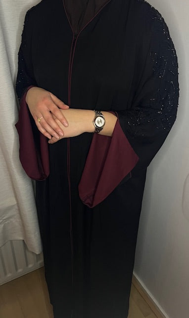 Abaya Glamour Burgundy