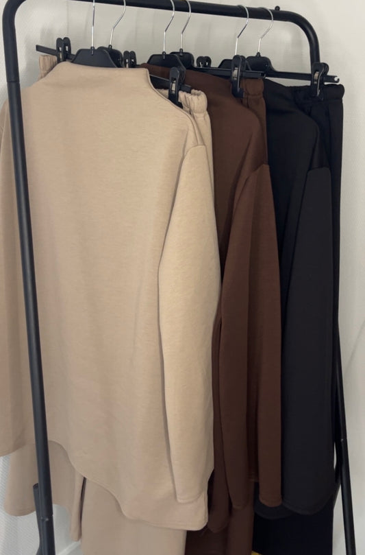 Sweater twinset hoge kraag