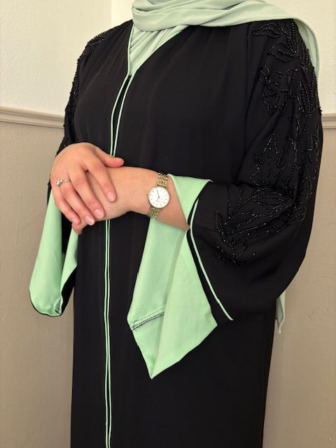 Abaya Glamour Limegreen