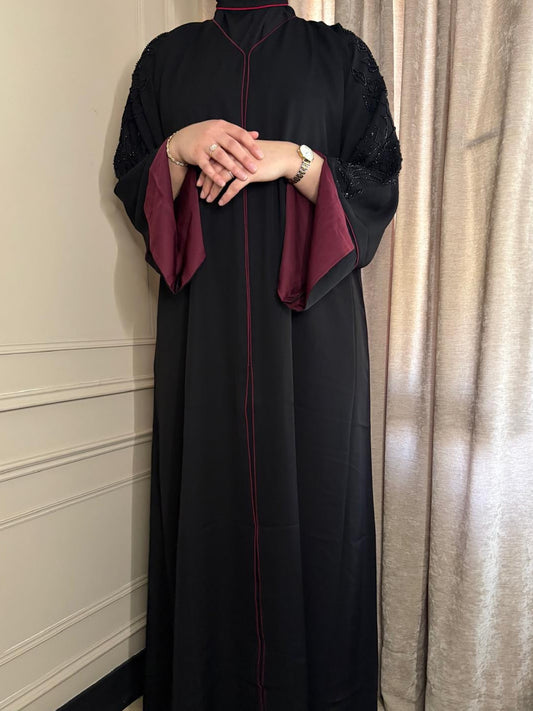 Abaya Glamour Burgundy