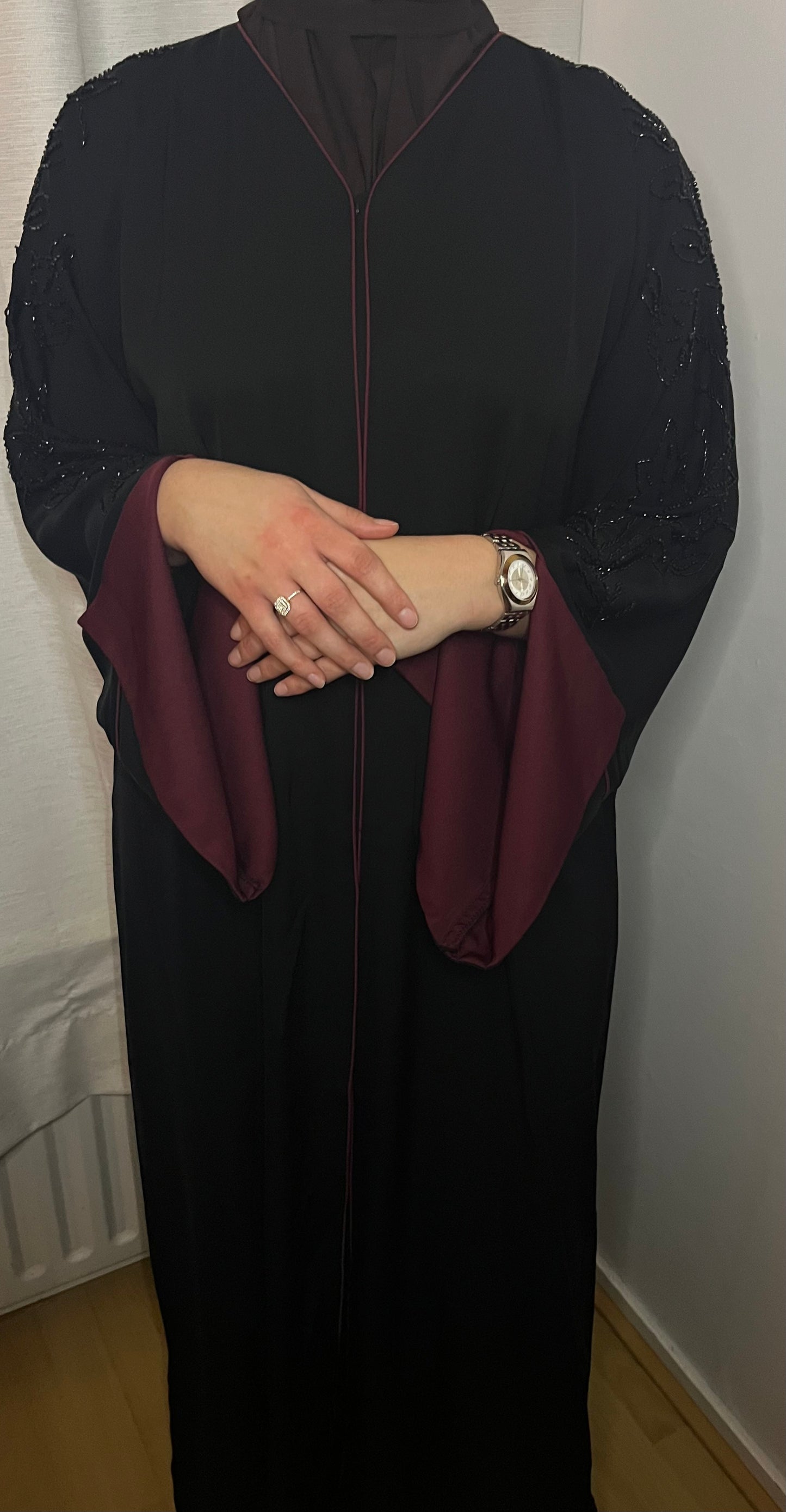 Abaya Glamour Burgundy