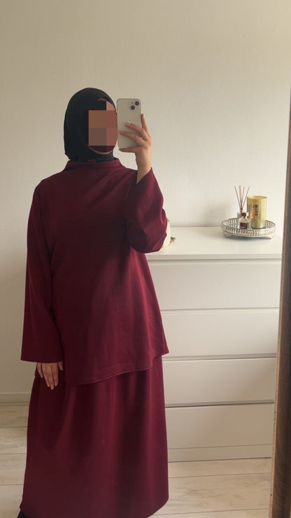 Sweater twinset hoge kraag (Rok)