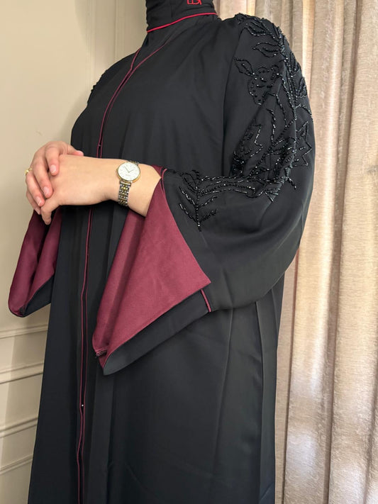 Abaya Glamour Burgundy