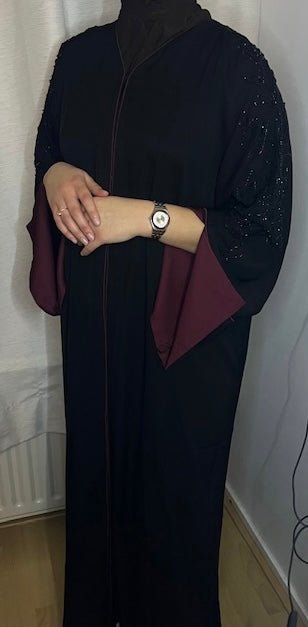 Abaya Glamour Burgundy