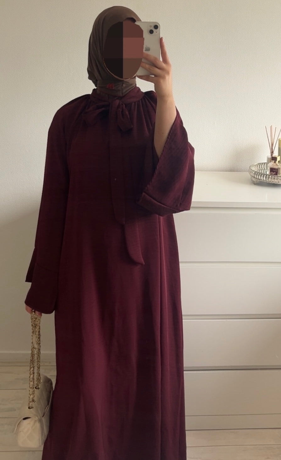 Dress Nour Burgundy