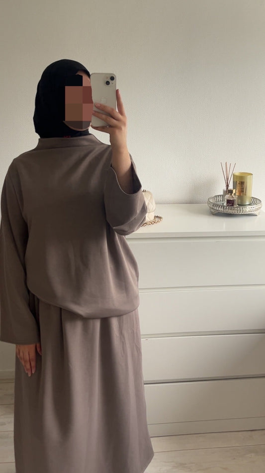 Sweater twinset hoge kraag (Rok)
