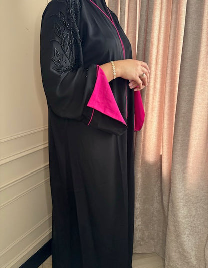 Abaya Glamour Fuchsia Pink