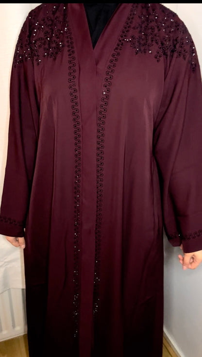 Abaya Amoré Burgundy