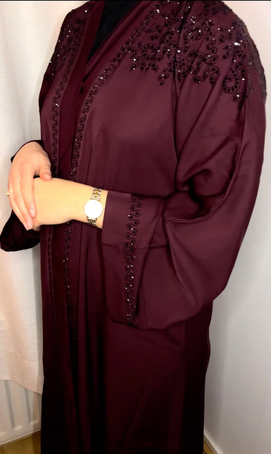 Abaya Amoré Burgundy
