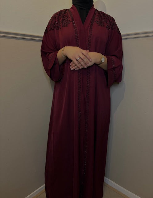 Abaya Amoré Burgundy
