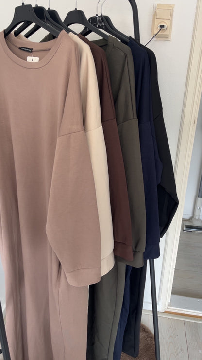 Sweater abaya met zakken