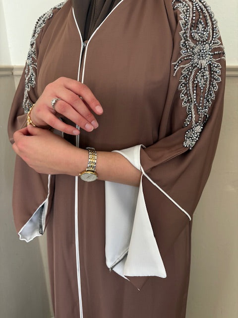 Abaya Zahra Brown