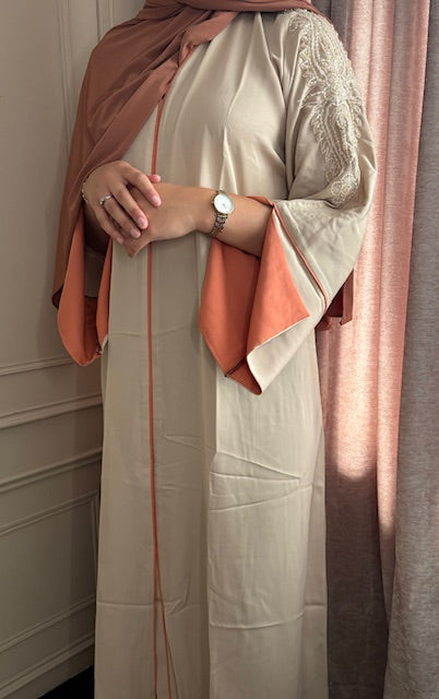 Abaya Zahra Peach